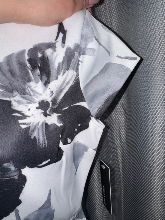 Stella & Julie- NWT Black & White Floral Sheath Dress Size 6 - Picture 8 of 14